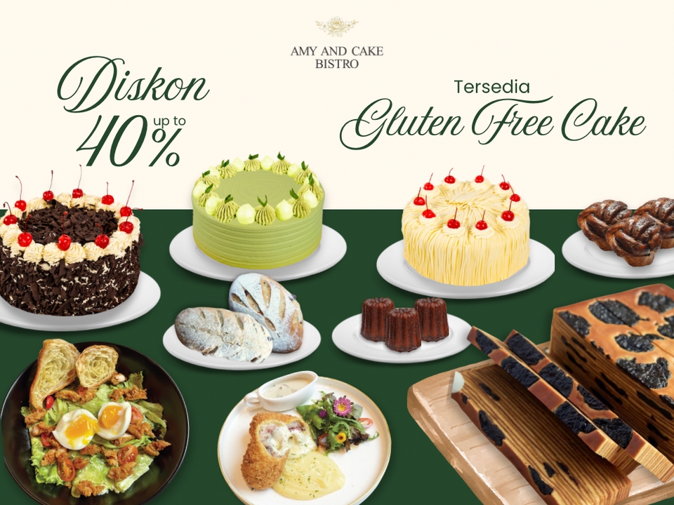 Jasa Desain Menu Makanan dan Spanduk Promosi Diskon 40% Kue Gluten Free