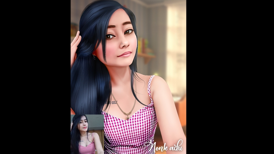 Edit foto menjadi Kartun Pop art 3d