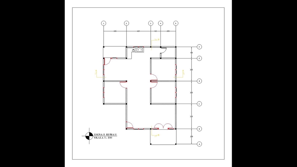 CAD Drawing - Denah Rumah Autocad & Sketchup (2D-3D) - 2