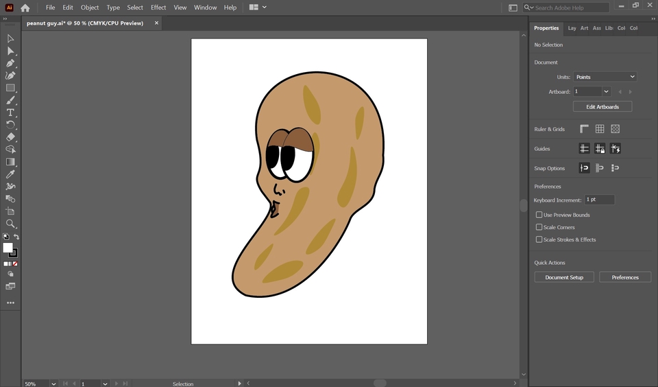 Desain logo makanan lucu dengan warna kuning kecoklatan dan garis hitam untuk logo warung makan.