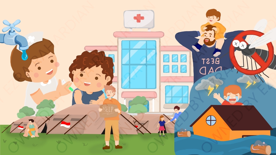 Gambar dan Ilustrasi - Ilustrasi Lucu Buku Anak, Poster dan Segala Kebutuhan Lainnya - 1
