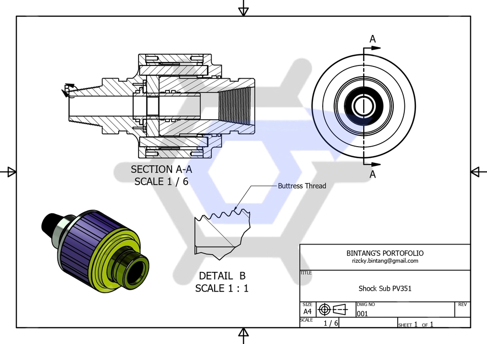 CAD Drawing - Jasa Desain Teknik 3D SolidWorks & Inventor - 6