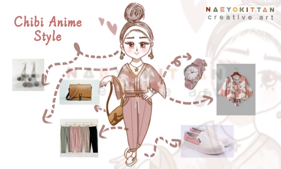 Gambar dan Ilustrasi - Fashionable Cute Chibi Style For Your Outfit  - 6