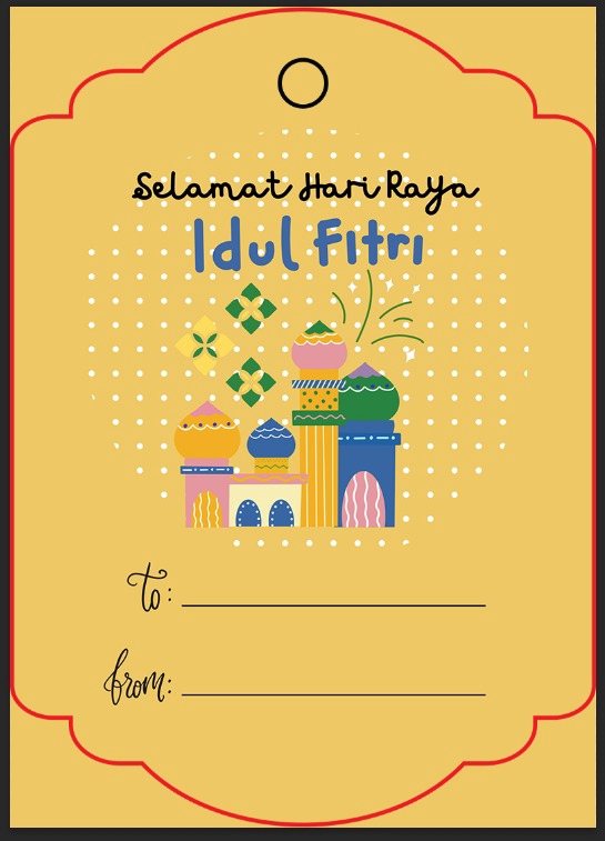 Digital Printing - Desain Amplop lebaran, Hangtag, Sticker Produk, dll - 5