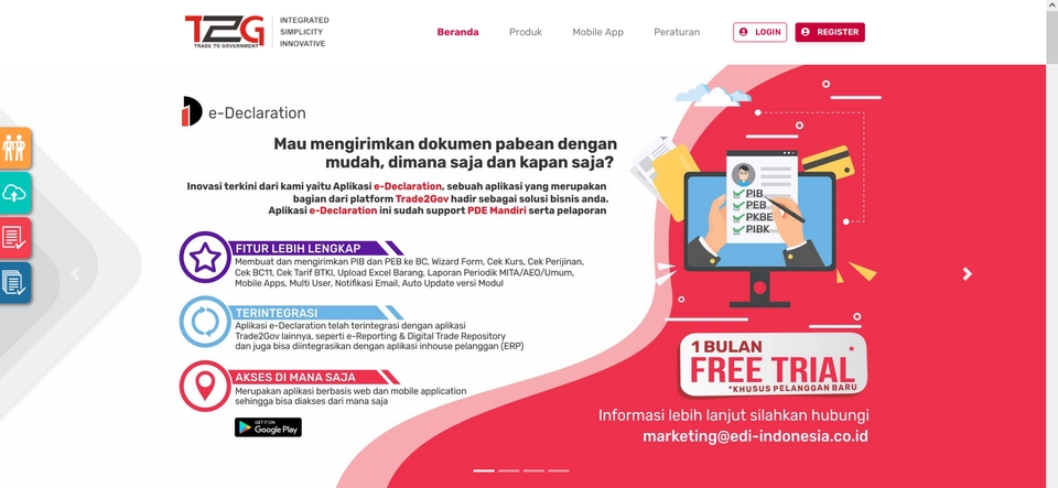 Jasa pembuatan website dan aplikasi e-commerce dengan platform Trade2Win, support PKB Manual dan pengiriman dokumen pabean mudah, dimana saja, dan kapan saja.