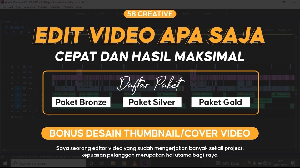 Video Editing - EDIT VIDEO APA SAJA, CEPAT DAN HASIL MAKSIMAL - 1