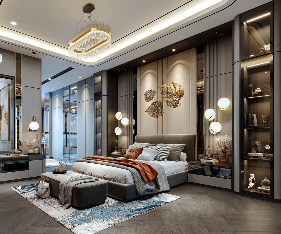 Jasa desain interior apartemen mewah dengan gaya minimalis modern, cocok untuk hunian pribadi atau investasi.