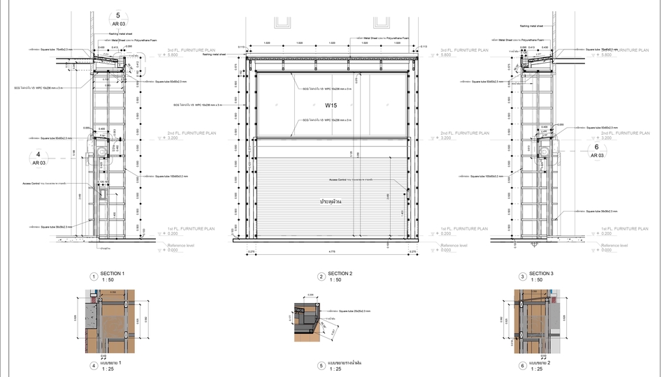 ออกแบบตกแต่งภายในและภายนอก - BIMรับทำด้านออกแบบ 3D render & Drawing & VMU FACADE - 23