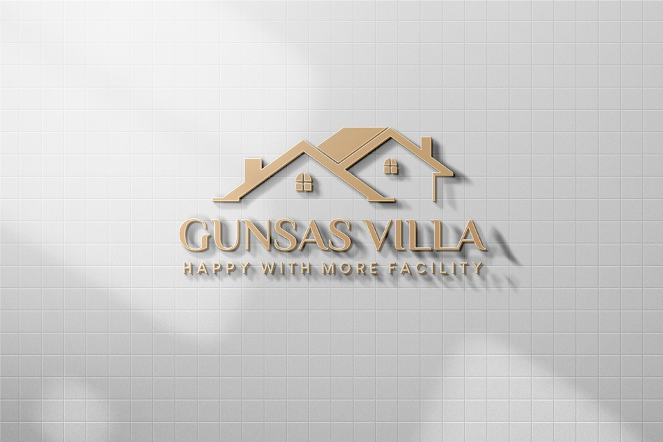 Jasa desain logo villa dengan desain minimalis dan modern.