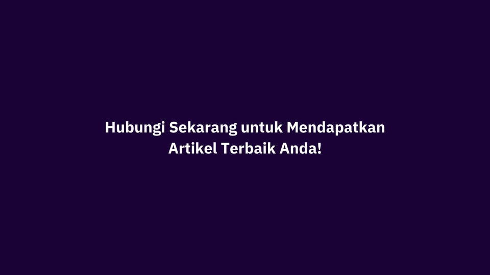 Jasa penulis artikel, konten writer, dan copywriter profesional untuk meningkatkan SEO website Anda.