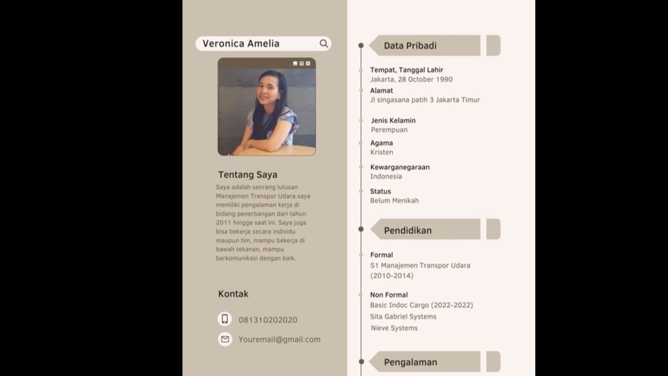 Portfolio & Resume - Jasa Pembuatan CV (1 hari jadi) - 1