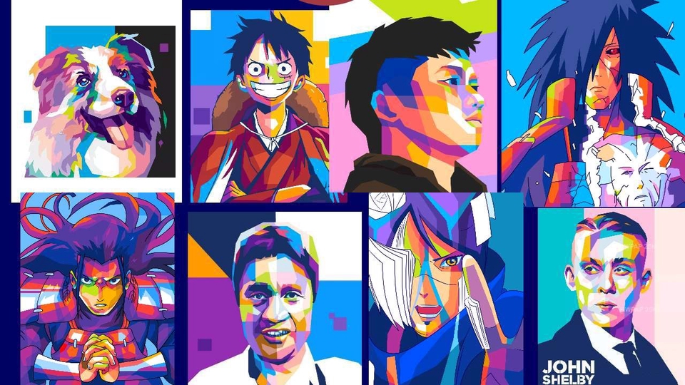 Gambar dan Ilustrasi - Wedha Pop Art Potrait (WPAP)  - 1