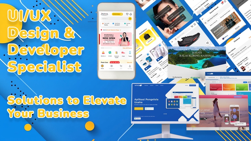 Jasa desain UI UX profesional untuk membangun aplikasi mobile dan website dengan desain yang menarik dan user-friendly.