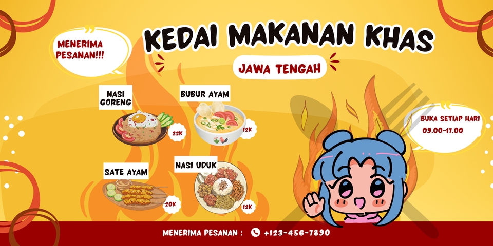 Logo - desain logo umkm nasi goreng khas jawa, - 5
