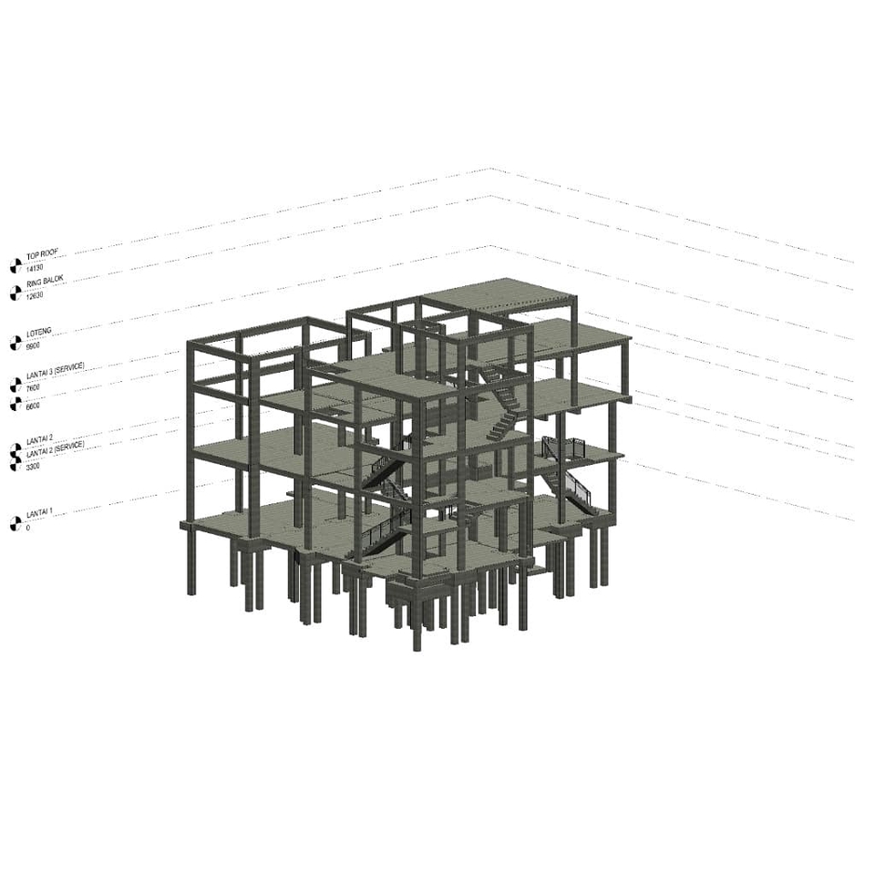 CAD Drawing - Perencanaan Struktur Banguan & Gambar kerja - 3