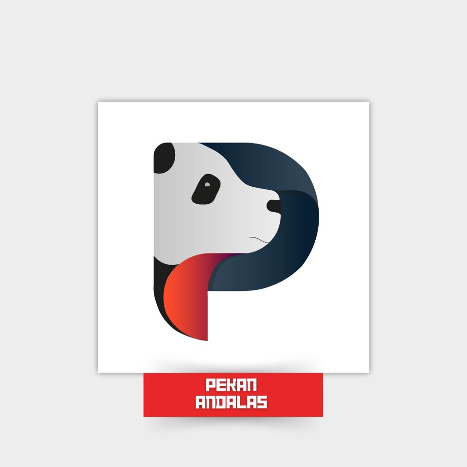 Desain logo Panda untuk bisnis online, jasa buat logo online shop