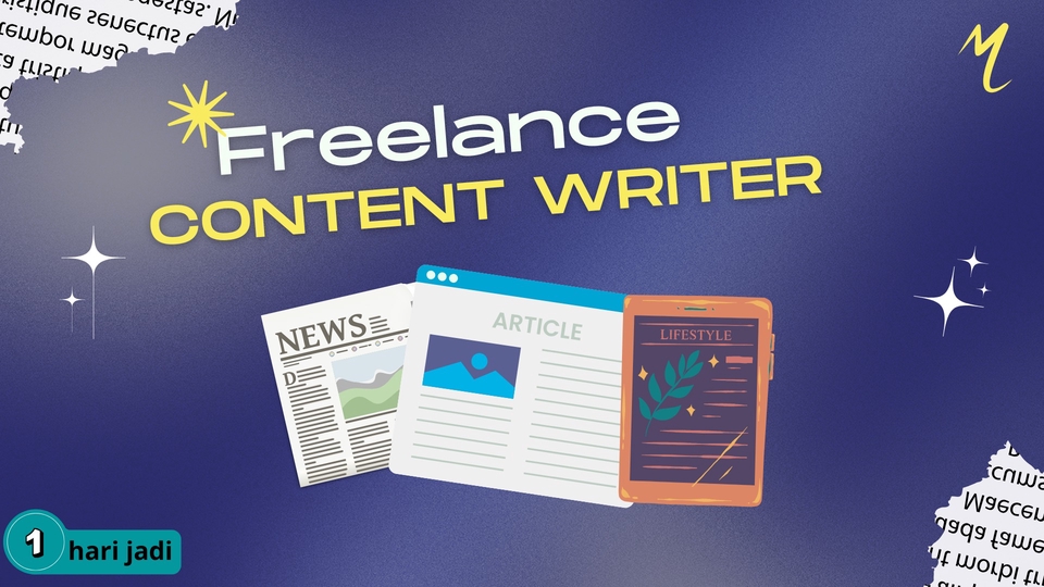 Jasa penulis konten freelance, copywriter profesional, dan penulis artikel di Indonesia. Layanan penulisan konten untuk website, blog, dan media sosial.