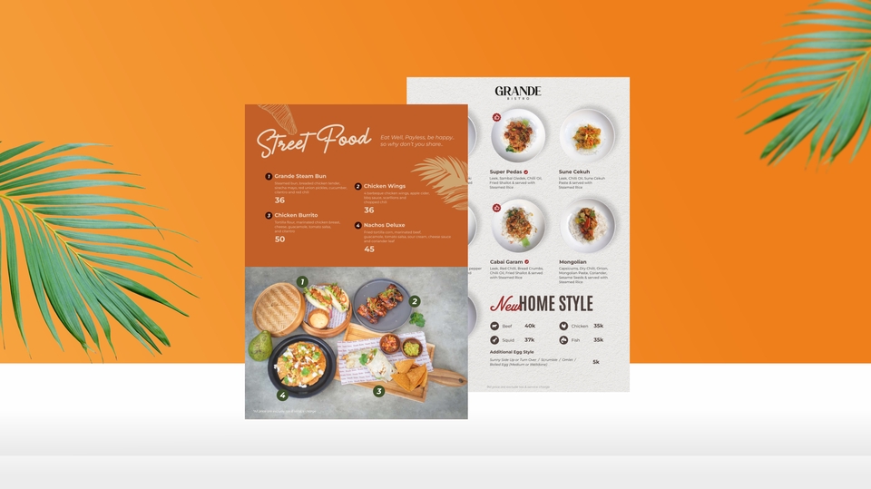 Digital Printing - DESAIN MENU MAKANAN, MINUMAN, POSTER ONLINE & OFFLINE - 1