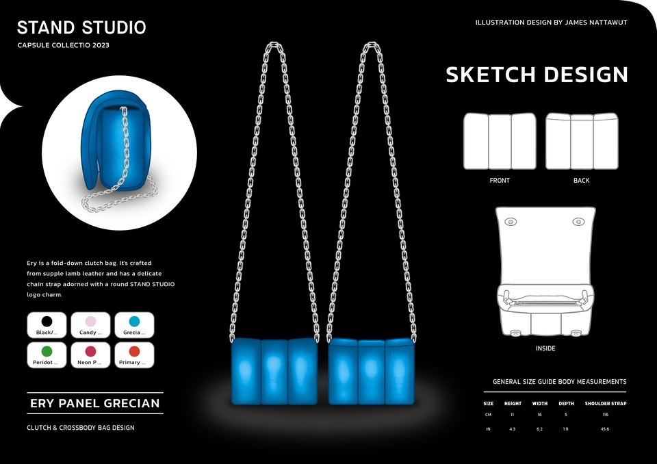 วาด/ออกแบบแพทเทิร์นเสื้อผ้า - รับออกแบบกระเป๋า / ลวดลายบนกระเป๋า Monogram ( Bags Design Accessory / Flat Sketches ) - 26