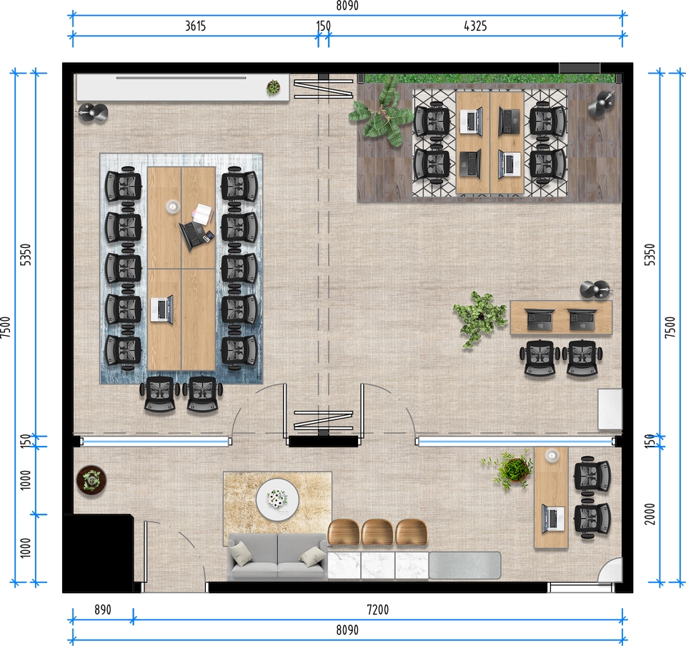 3D & Perspektif - Design Interior (Denah, 3D Render, Gambar Kerja) - 22