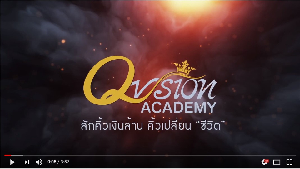 รับทำโมชั่นกราฟิก Qvsion Academy สร้างภาพเคลื่อนไหว ออกแบบโมชั่นกราฟิก รับทำ motion graphics