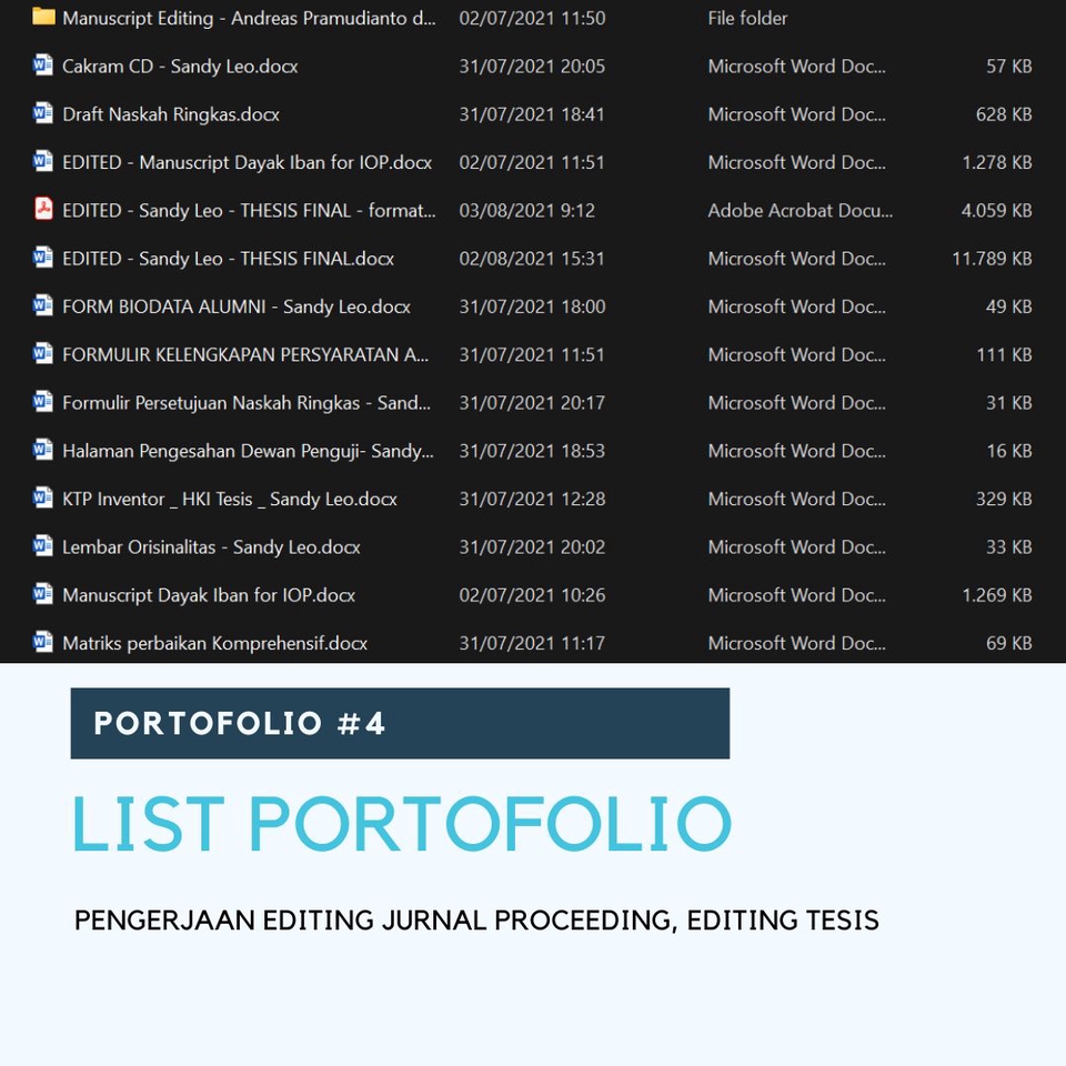 Pengetikan Umum - JASA EDIT DOKUMEN (TESIS/SKRIPSI/DISERTASI/JURNAL/LAPORAN/MAKALAH) - 5