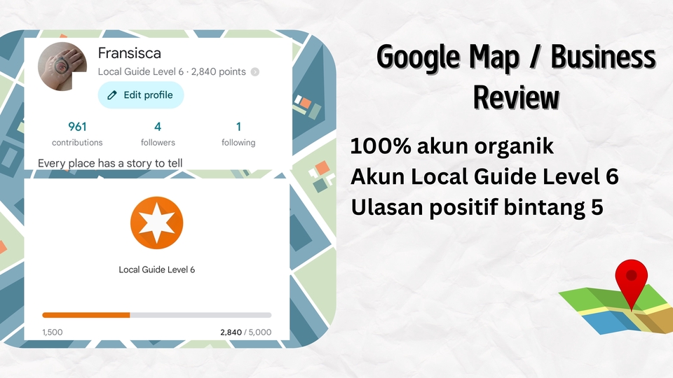 Jasa Review Google Maps dan Google My Business Cepat, Tepat, dan Terpercaya - Review Bintang 5 Google Business / Map