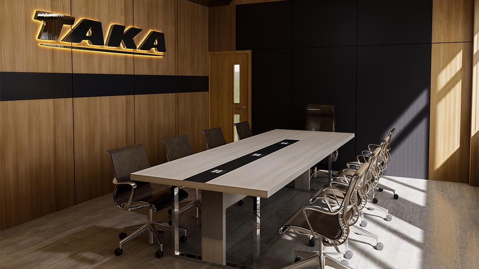 Jasa Desain Interior Kantor Minimalis Modern 3D  Render
