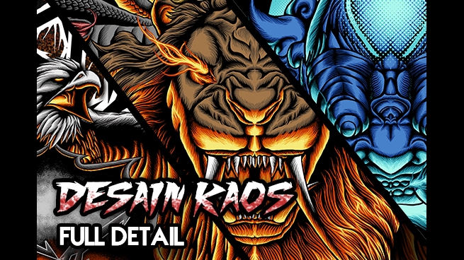 Desain Kaos & Motif - DESAIN KAOS CUSTOM FULL DETAIL - 1