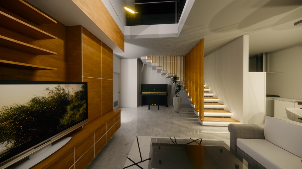 3D & Perspektif - JASA DESAIN ARSITEKTURAL RUMAH KANTOR CAFE INTERIOR DLL (BANGUNAN+INTERIOR) - 4