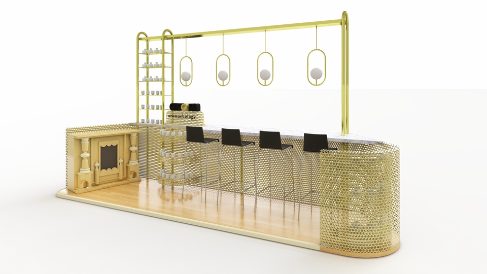 ออกแบบ perspective ร้านค้า 3d