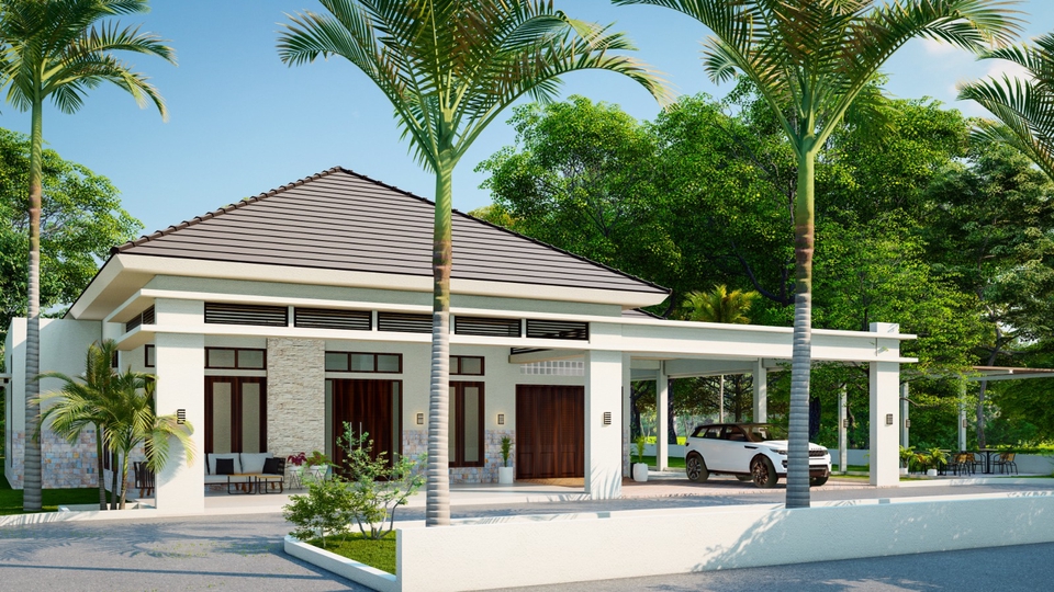 3D & Perspektif - Jasa arsitek rumah, kantor, gedung, gapura, taman - 5