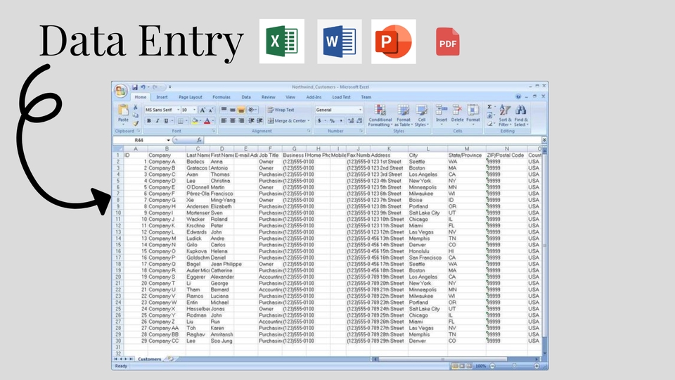 Entri Data - Data Entry, Copy Paste Data, Konversi File, Entry data, Excel, Word.  - 5