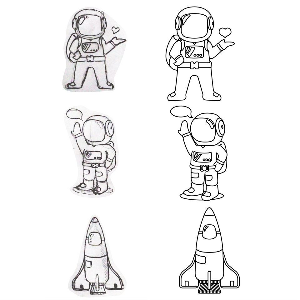 Gambar dan Ilustrasi - Line Art, Line Art Tracing, Edit Line Art - 5