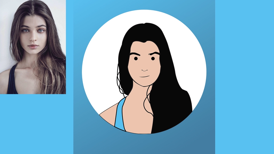 Gambar dan Ilustrasi - Desain Minimalis Vector Avatar/Gambar Profil Dari Foto Anda - 3