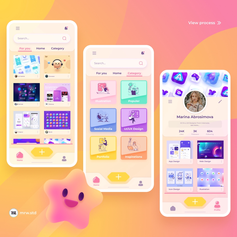 Desain UI UX Mobile App untuk Platform Freelance