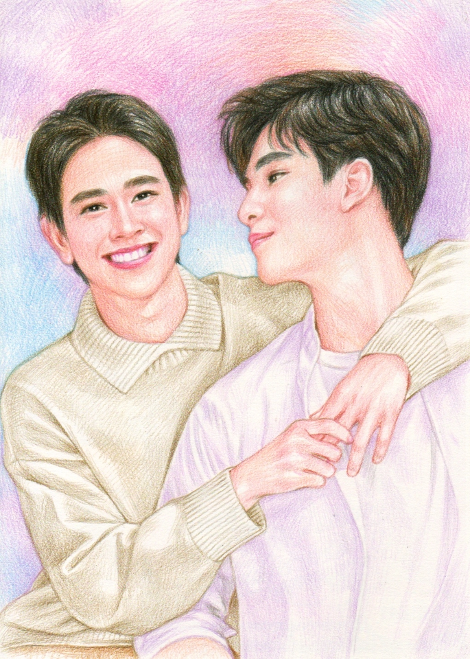 วาดภาพเหมือน Portrait - รับวาดภาพเหมือน งานสีไม้-งานดินสอ ขาว-ดำ - 21