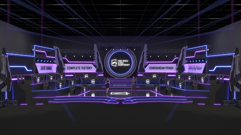 3D & Perspektif - 3D Set Designer. Stage Booth Exterior & Interior - 7
