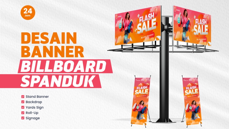Digital Printing - Desain Banner, Spanduk, Baliho, Backdrop, & Billboard Professional - 1