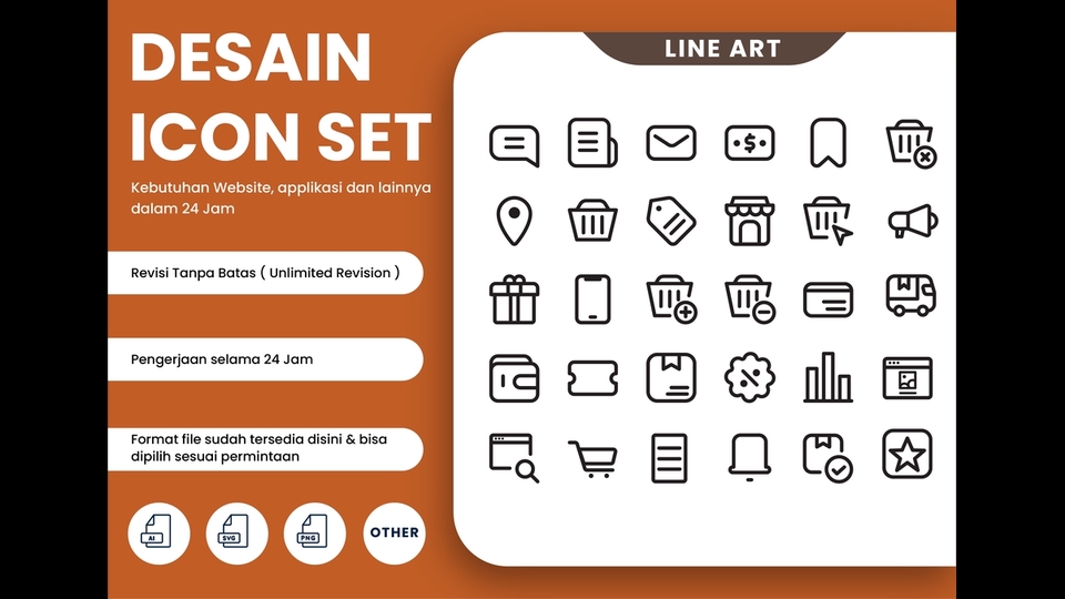 Jasa Lainnya - Jasa Desain Icon Untuk Kebutuhan Website, Dan Ponsel Dalam 24 Jam - 1