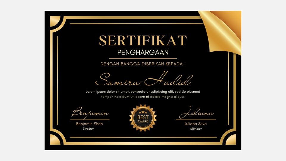 Digital Printing - DESAIN SERTIFIKAT KREATIF - 2