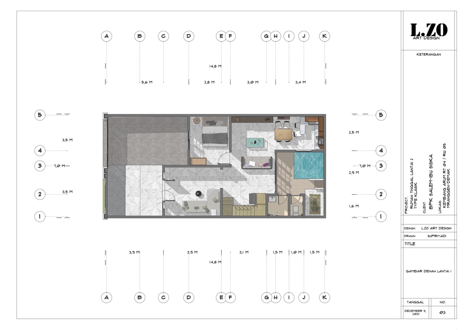 3D & Perspektif - JASA DESAIN ARSITEKTUR 3D EXTERIOR DAN INTERIOR - 11