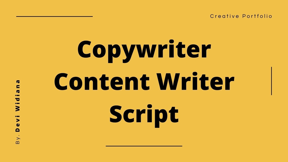 Jasa Copywriting untuk Landing Page dan Deskripsi Produk - Jasa Content Writer Dan Script Video