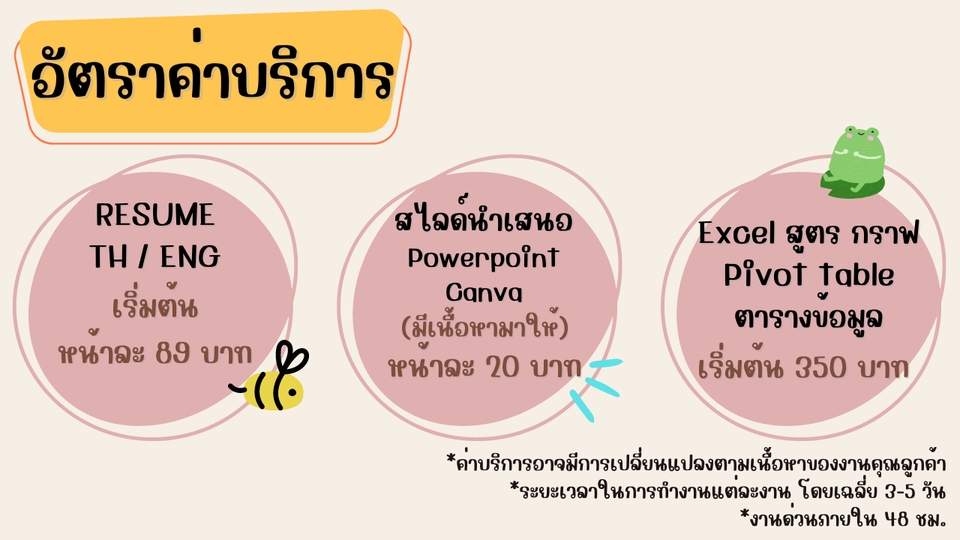 พิมพ์งาน และคีย์ข้อมูล - พิมพ์งาน เอกสาร ข้อสอบ แบบฝึกหัด Word/Excel - 4