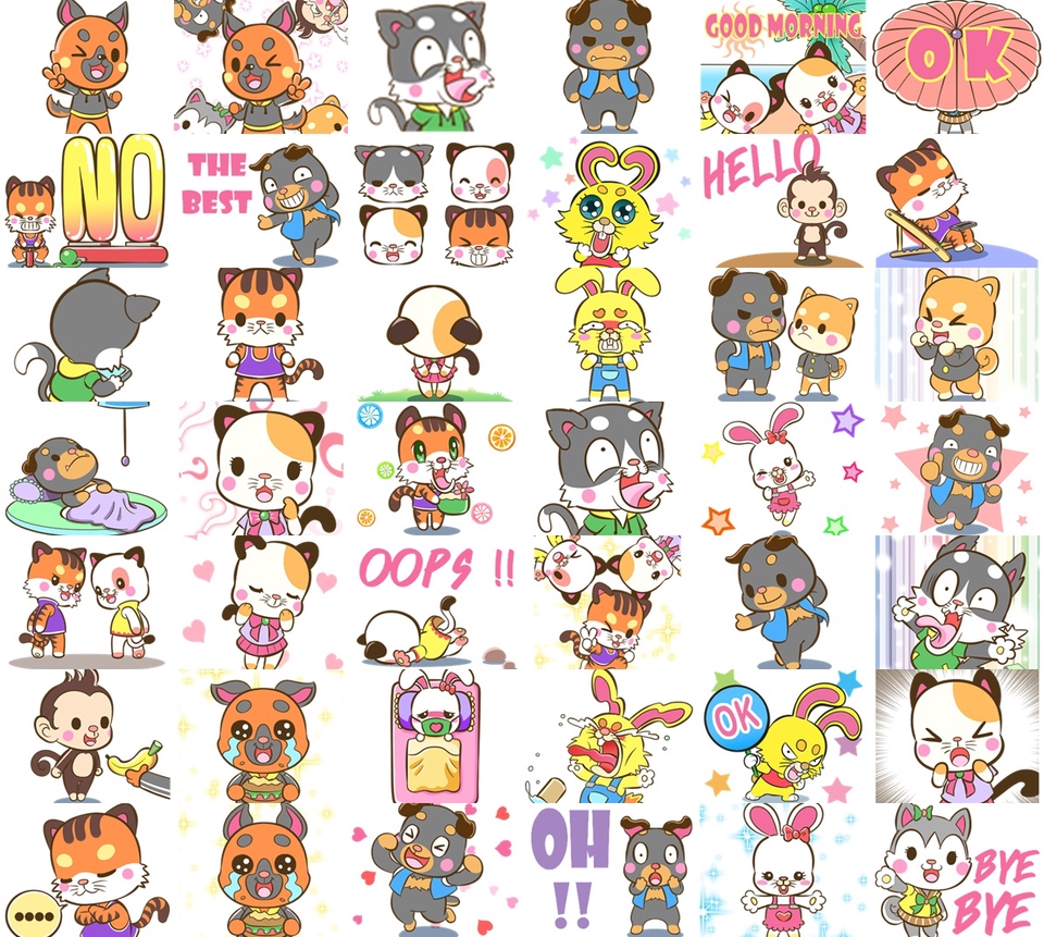 ออกแบบ LINE Sticker - สติ๊กเกอร์ไลน์สุดน่ารัก ชุดประหยัด สติ๊กเกอร์ไลน์อนิเมชั่น ชุดสุดคุ้ม!! - 27