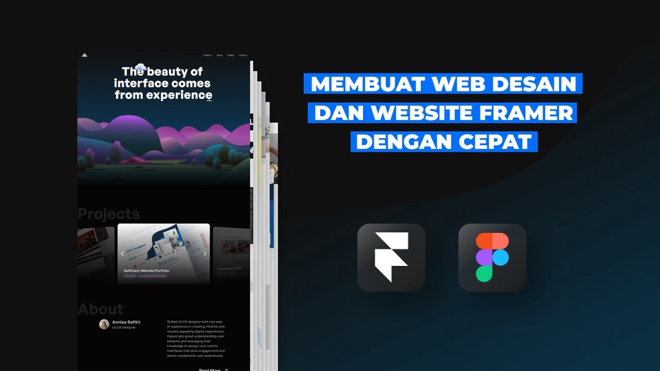 Desain Web - BUAT DESAIN WEB DAN WEBSITE CEPAT | FIGMA | FRAMER - 1