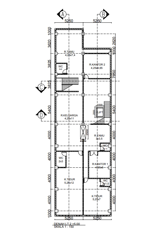Jasa drafter arsitek autocad murah gambar denah rumah 2 lantai