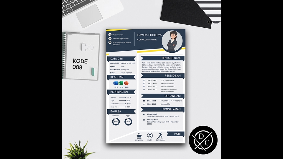 Portfolio & Resume - Desain CV/Resume Menarik Portofolio Professional ( 1x 24 jam ) - 9