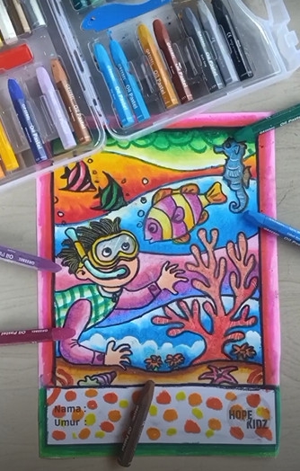 Kursus Online - Les Mewarnai dan Menggambar dengan Crayon - 3
