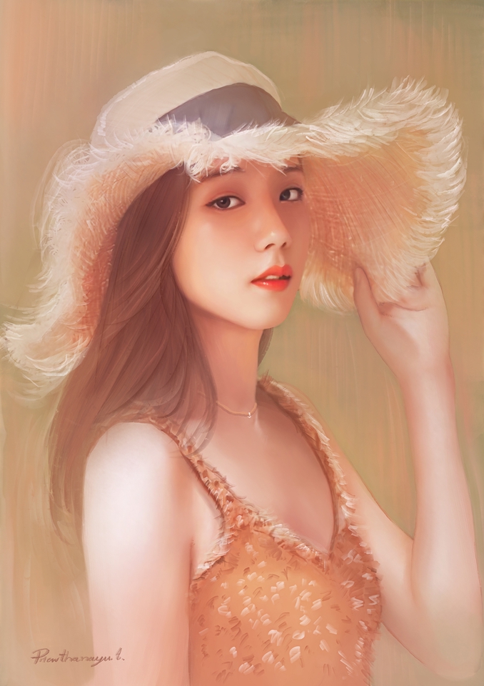 วาดภาพเหมือน Portrait - ภาพวาดคนเหมือน Portrait  แนวหวานละมุน - 3